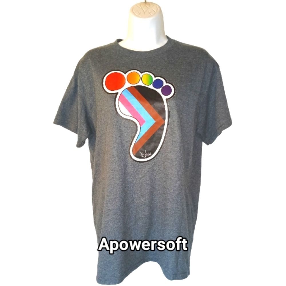 Progressive Pride Footprint Graphic Tee